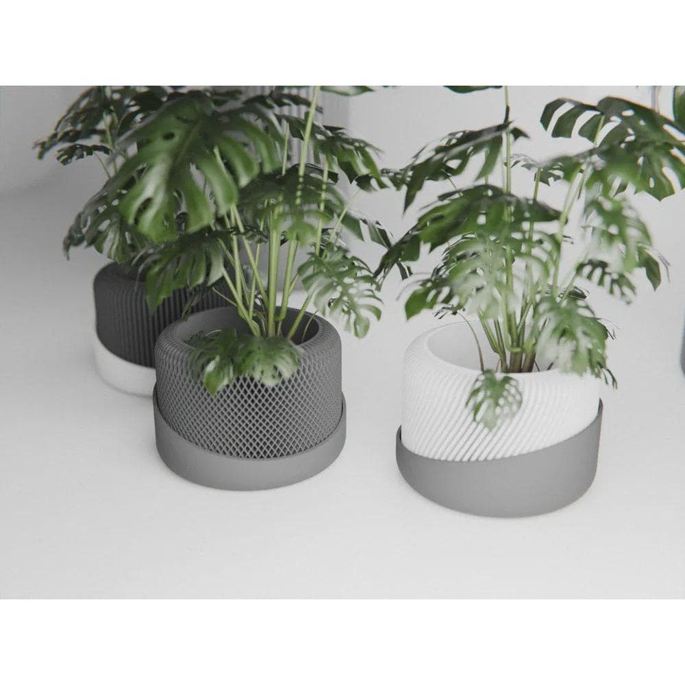 Ensemble de Pots Auto-Arrosants Japandi