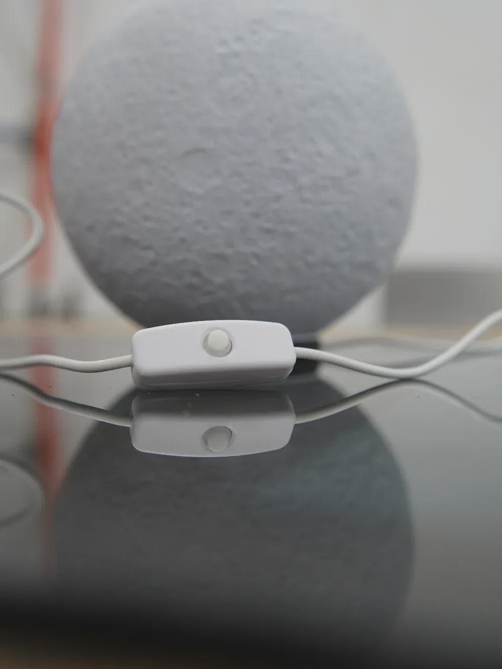 Moon Lamp LED Night Light | Lithophane Moon Sphere | Realistic Lunar Surface Lamp | USB Powered Gift