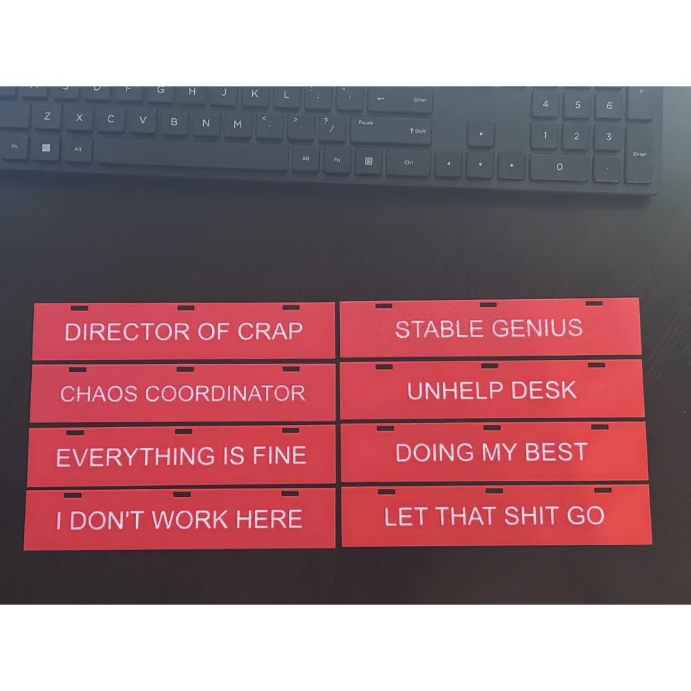 Sarcastic Flip Desk Sign