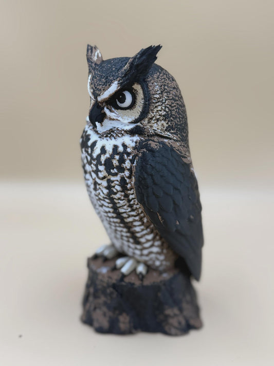 Watchful Owl Statue | Realistic Decorative Figurine for Home Decor
