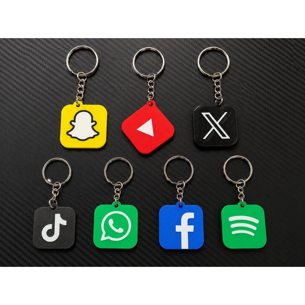 Porte-Clés NFC Réseaux Sociaux