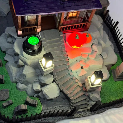 Diorama Maison Hantée d'Halloween – Village Lumineux