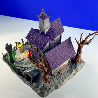 Diorama Maison Hantée d'Halloween – Village Lumineux