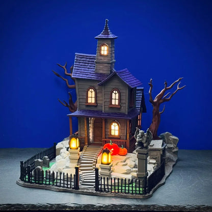 Diorama Maison Hantée d'Halloween – Village Lumineux