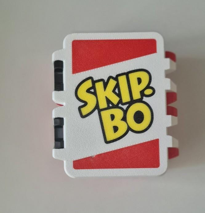 Card Storage Box For Skip Bo| Snap-Lock Case for Sequencing Card Games | Durable Travel Card Holder