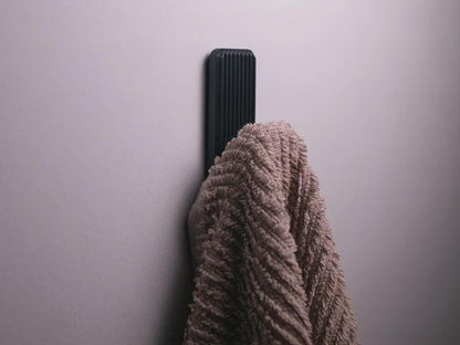 Modern Wall Hook | Minimalist Coat Hanger & Towel Hook | Sturdy Bag  Robe Hook | No Drill Install Option