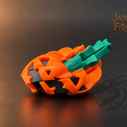 Jack-O-Fidget Twist Toy | Halloween Slime Fidget | Pumpkin Sensory Toy