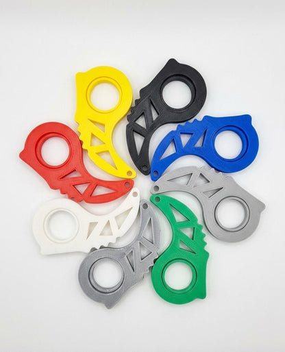 Karambit Fidget Spinner Keychain |  Stress Relief Toy | No Bearings Needed | Blunt Plastic Novelty Gift