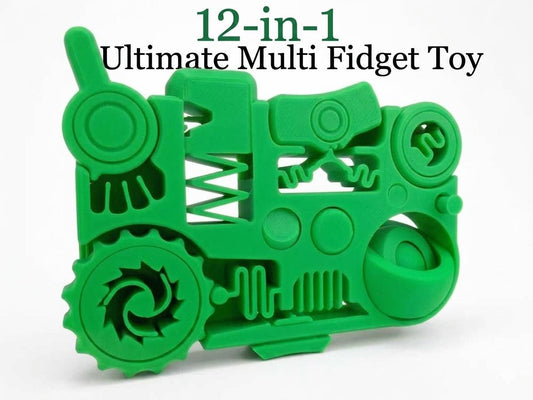 12-in-1 Ultimate Multi Fidget Toy | Print-in-Place Sensory Gadget