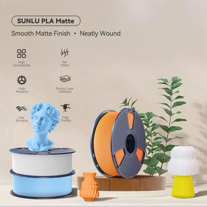 Sunlu Matte PLA 3D Printer Filament 1KG