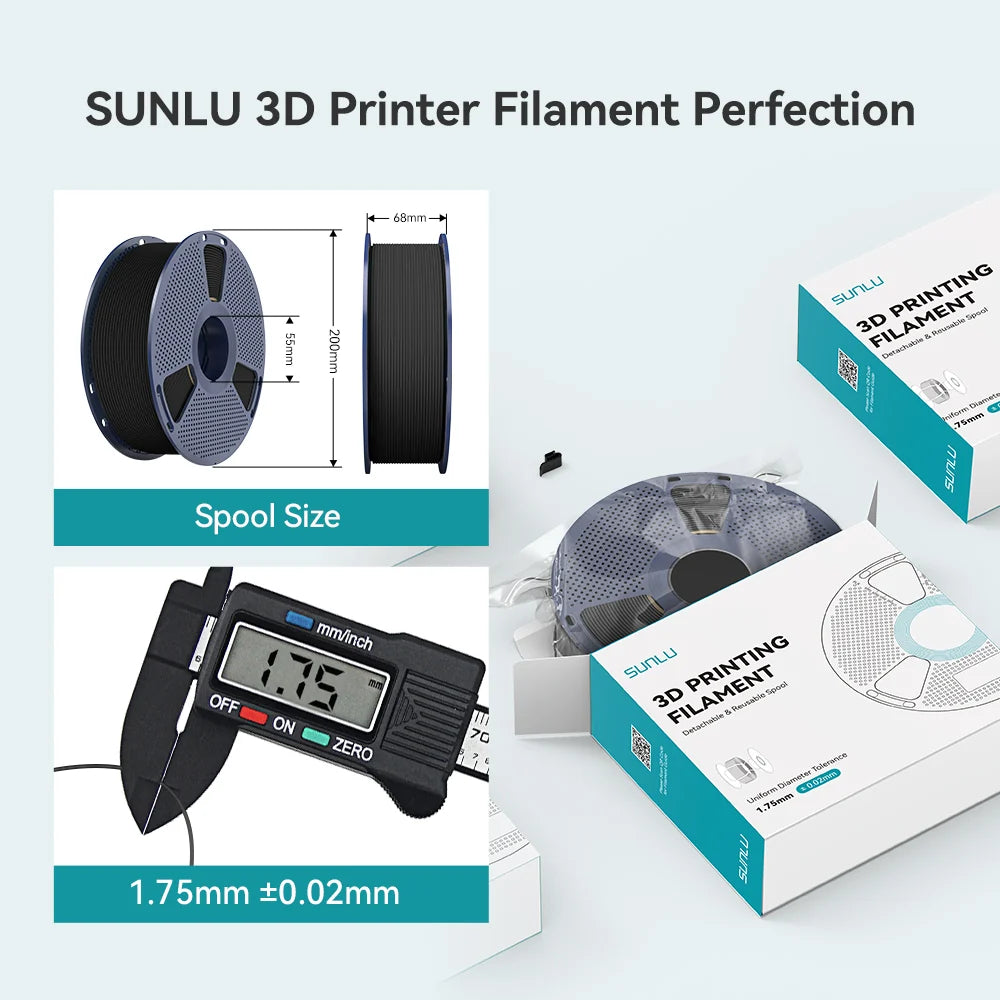 Sunlu Matte PLA 3D Printer Filament 1KG