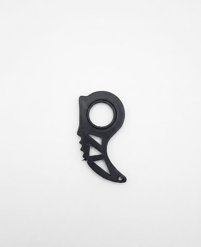 Karambit Fidget Spinner Keychain |  Stress Relief Toy | No Bearings Needed | Blunt Plastic Novelty Gift