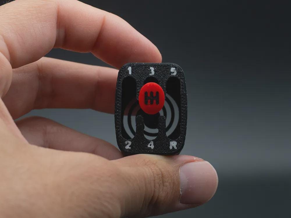 6-Speed Gear Shift Fidget Toy | Manual Car Shifter Desk Toy