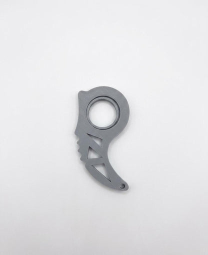 Karambit Fidget Spinner Keychain |  Stress Relief Toy | No Bearings Needed | Blunt Plastic Novelty Gift