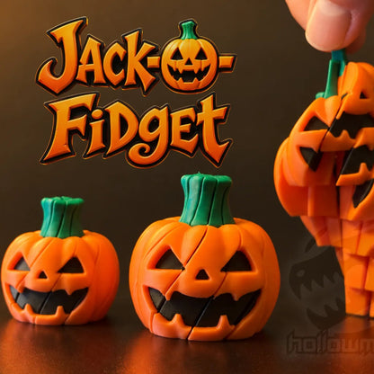 Jack-O-Fidget Twist Toy | Halloween Slime Fidget | Pumpkin Sensory Toy