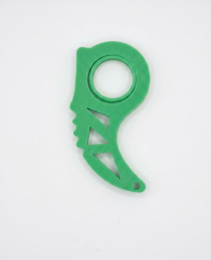 Karambit Fidget Spinner Keychain |  Stress Relief Toy | No Bearings Needed | Blunt Plastic Novelty Gift