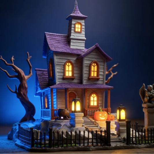 Diorama Maison Hantée d'Halloween – Village Lumineux