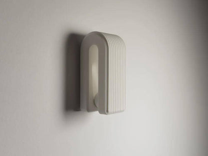 Ribbed Gravity Small Towel Hook | Auto-Locking Wall Hanger | Modern Minimalist Coat Hook | No-Slip Self-Locking Design | Bathroom Decor
