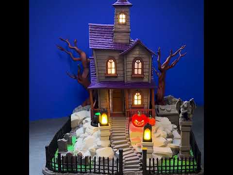 Haunted House Halloween Diorama - vidéo de démonstration